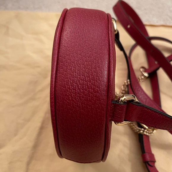 Authentic Gucci Red GG supreme Canvas and Leather Mini Floral Ophidia Backpack - Picture 11 of 12